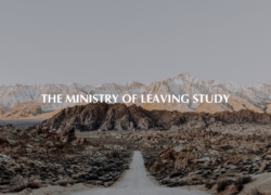 Spring Study: The Ministry of Leaving
