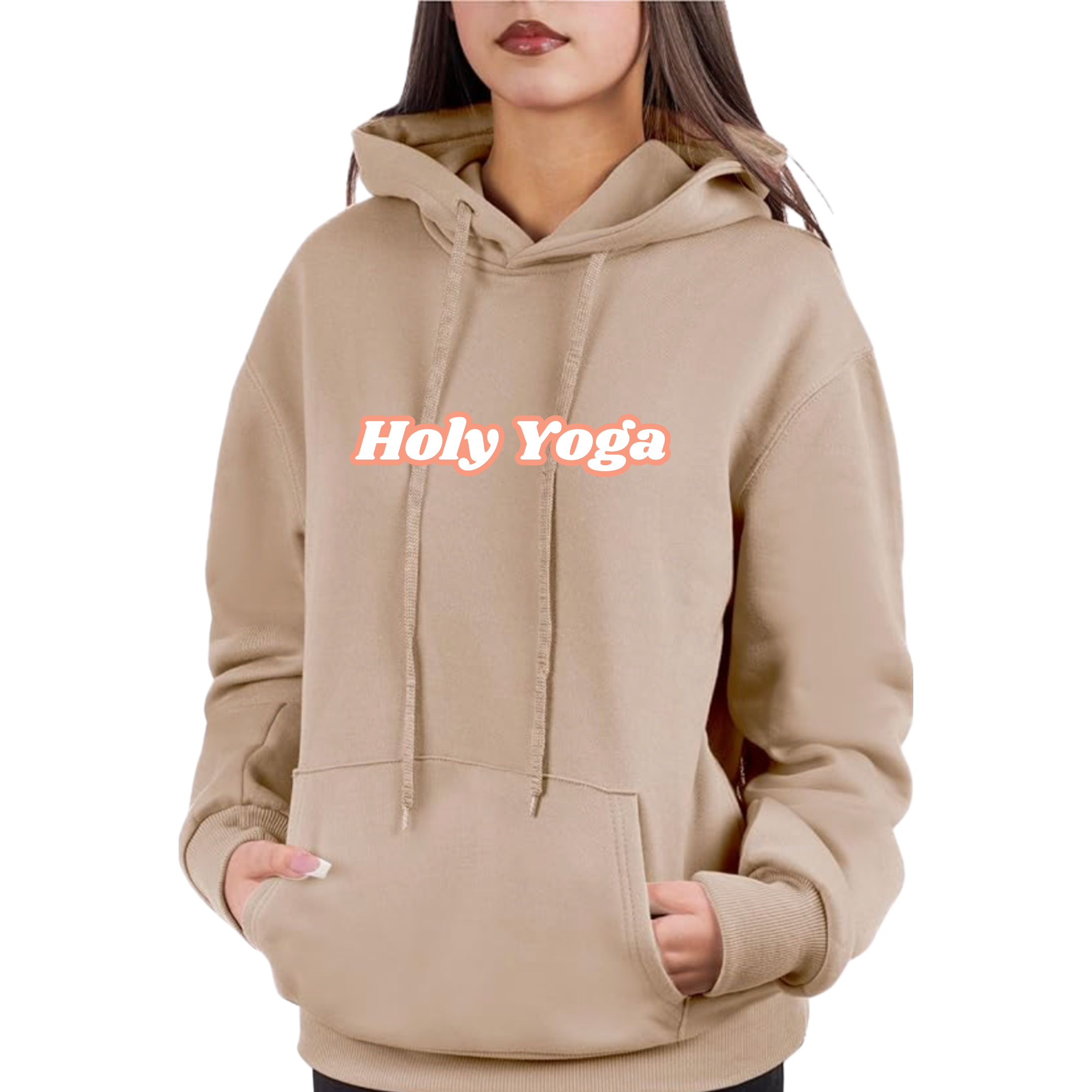Beige Hoodie w/ Retro Logo